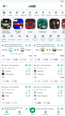 Capture d'écran de l'application Linebet Apk - #1