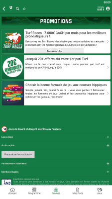 Capture d'écran de l'application Unibet Turf - #4
