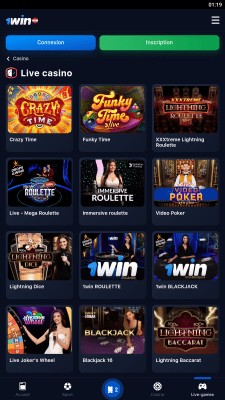 Capture d'écran de l'application 1Win APK - #7