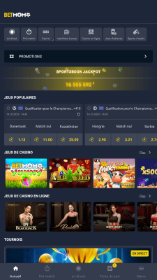 Capture d'écran de l'application BetMomo APK - #1