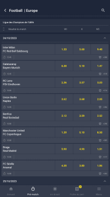 Capture d'écran de l'application BetMomo APK - #3