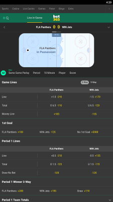 Capture d'écran de l'application Bet365 - #4