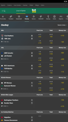 Capture d'écran de l'application Bet365 - #5