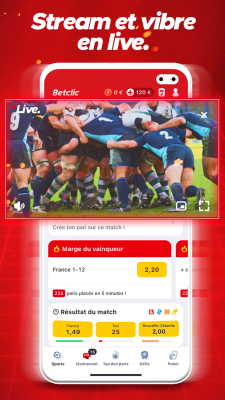 Capture d'écran de l'application Betclic Sénégal - #4